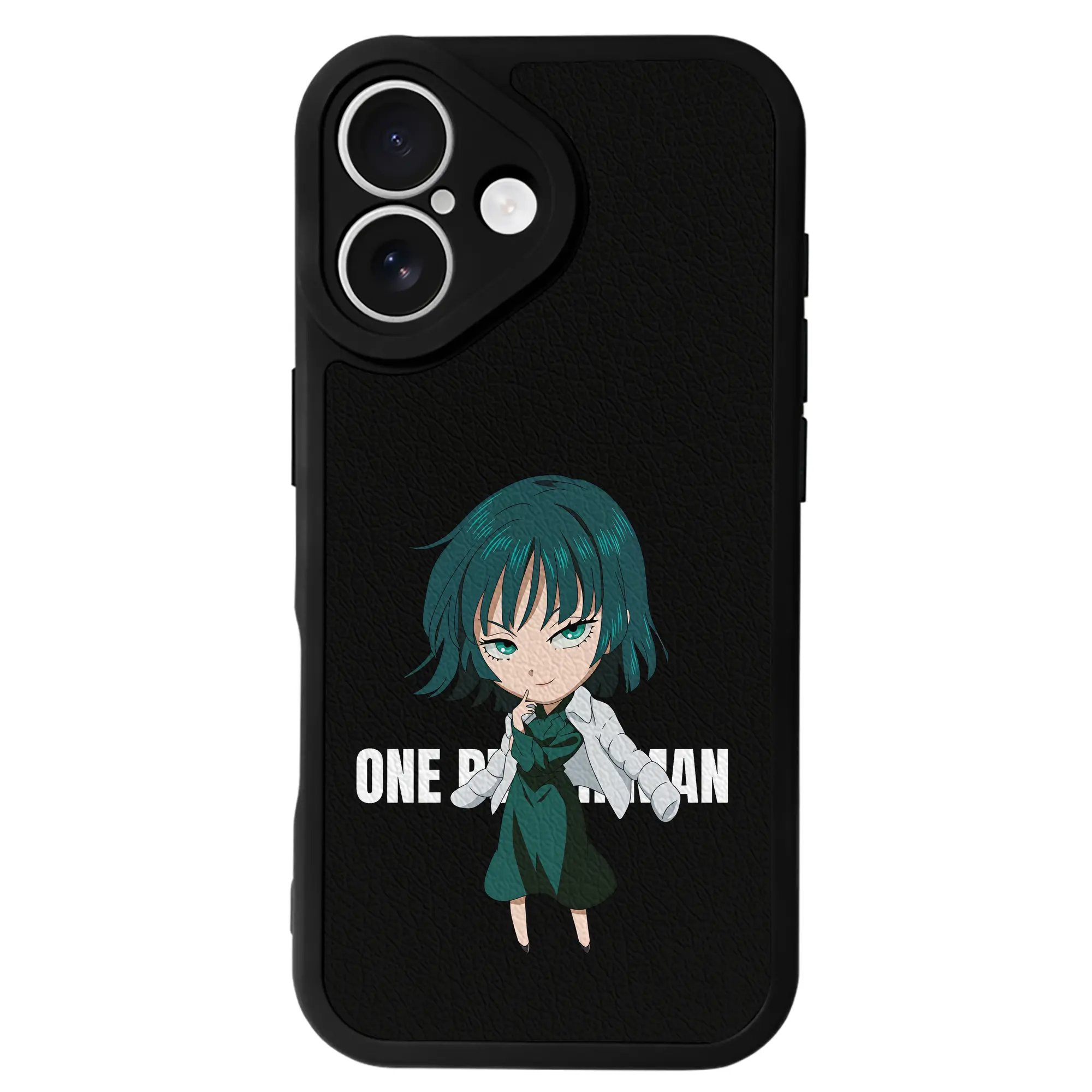 ワンパンマン グッズ 地獄のフブキ - IPhone 16シリーズ対応 ・ シリコンスマホケース ・ レザー調 ・ 高精度フィット ・ 耐衝撃 ・ ワイヤレス充電対応 ・ 精密カット